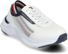Stripes Low Cut Lace-Up Sneaker Shoes Sports Shoes Running-training Shoes White Tommy Hilfiger