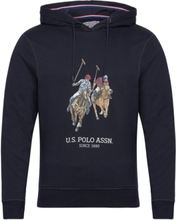Uspa Hood Sweater Elaf Men Tops Sweatshirts & Hoodies Hoodies Navy U.S. Polo Assn.