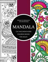 Mandala Cat and Swear Word Coloring Books for Adults: Adult Coloring Books