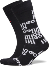 2P Rs Acid Logo Cc Designers Socks Regular Socks Black HUGO