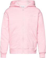 Hooded Cardigan Tops Sweatshirts & Hoodies Hoodies Pink Little Marc Jacobs