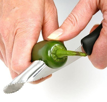 Norpro Jalapeno Pepper Corer Soft Grip-EZ Stainless Steel Serrated Remover Creative Kitchen Tool