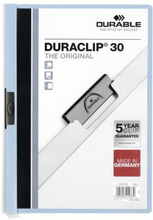Portföljmapp Durable Duraclip 30 Blå Transparent A4 25 Delar