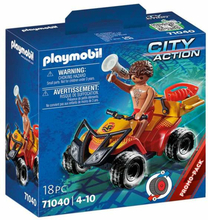 Playset Playmobil City Action Rescue Quad 18 Delar 71040