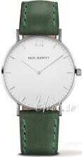 Paul Hewitt PH-6455226K Sailor Line Sølvfarget/Lær Ø36 mm