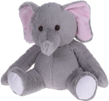 Tender Toys knuffeldier olifant junior 20 x 22 cm pluche grijs