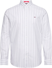 Tjm Classic Oxford Stripe Shirt Tops Shirts Casual White Tommy Jeans