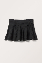 Short Bow Detail Mini Skirt - Black