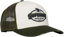 Mesh Trucker Cap Accessories Headwear Caps Green Superdry