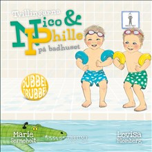 Tvillingarna Nico och Phille på badhuset