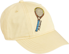 Tennis Emb Cap Accessories Headwear Caps Yellow Mini Rodini