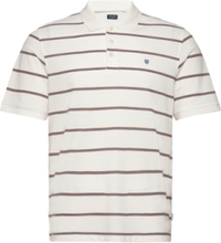Jprbluwin Polo Ss Stripe Tops Polos Short-sleeved White Jack & J S