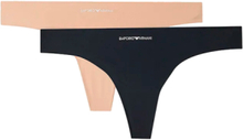 Armani Women 2-Pack Thong Black/Nude
