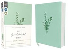 Niv, Journal The Word Bible (Perfect For Note-Taking), Double-Column, Cloth Over Board, Teal, Red Letter, Comfort Print
