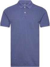 Garment Dye Polo Tops Polos Short-sleeved Blue Lee Jeans