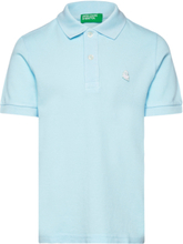 H/S Polo Shirt Tops T-shirts Polo Shirts Short-sleeved Polo Shirts Blue United Colors Of Benetton