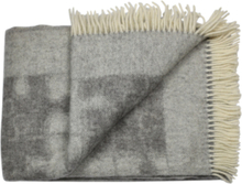 Laura 140X240 Cm Home Textiles Cushions & Blankets Blankets & Throws Grey Silkeborg Uldspinderi