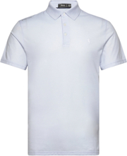 Tailored Fit Performance Mesh Polo Shirt Sport Knitwear Short Sleeve Knitted Polos Blue Ralph Lauren Golf