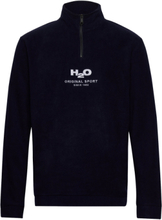 Blåvand Fleece Half Zip Tops Sweatshirts & Hoodies Fleeces & Midlayers Black H2O