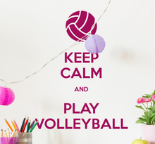 Muursticker Keep calm Play Volleyball