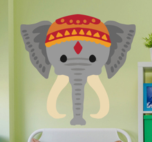 muurdecoratie Indische olifant