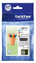 Brother LC3217VALDR, Value pack, Black, Cyan, Magenta, Yellow. 600 pages