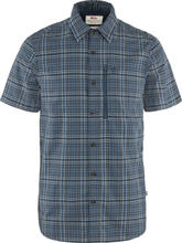 Fjällräven Men's Abisko Hike Shirt Shortsleeve Indigo Blue/Dark Navy Kortermede skjorter XS