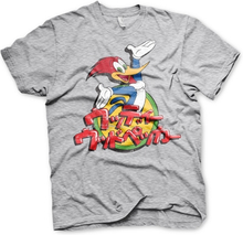 Woody Woodpecker Washed Japanese Logo T-Shirt, T-Shirt