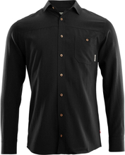 Aclima LeisureWool Woven Wool Shirt Man Jet Black Långärmade skjortor XXL
