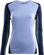 Aclima Aclima LightWool Sports Shirt Woman Purple Impression/Navy Blazer/North Atlantic Undertøy overdel XS