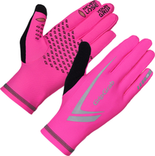 Gripgrab Running Expert Hi-Vis Touchscreen Winter Gloves Pink Hi-Vis Träningshandskar XS