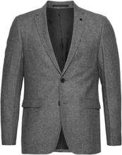 Santos Wool Blazer Suits & Blazers Blazers Single Breasted Blazers Grey Clean Cut Copenhagen
