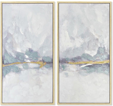 Sæt med 2 malerier DKD Home Decor Abstrakt (120 x 4 x 120 cm)