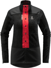 Haglöfs Haglöfs Women's L.I.M ZT Sync 2 Mid Jacket True Black/Zenith Red Mellanlager tröjor L