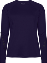 Röhnisch Women's Active Logo Long Sleeve Blackcurrant Långärmade träningströjor XS