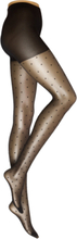 Decoy Tights W/Dots 18Den Lingerie Pantyhose & Leggings Svart Decoy*Betinget Tilbud