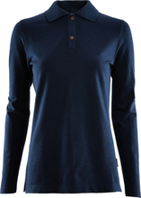 Aclima Aclima Women's LeisureWool Pique Shirt Long Sleeve Navy Blazer Langermede trøyer XL