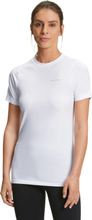 Falke Women's Running T-Shirt Round-neck White Kortermede treningstrøyer M/L