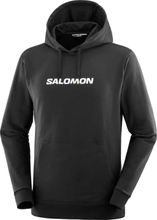Salomon Salomon Men's Salomon Logo Performance Hoodie Deep Black Långärmade vardagströjor M