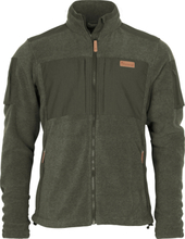 Pinewood Pinewood Men's Lappland Rough Fleece Jacket Olive Melange/Dark Olive Mellanlager tröjor XL