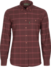 Pinewood Women's Värnamo Flannel Shirt Earth Plum Långärmade skjortor L