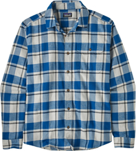 Patagonia Patagonia Men's L/S Cotton in Conversion LW Fjord Flannel Shirt Captain: Endless Blue Långärmade skjortor S