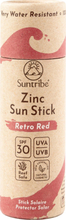 Suntribe Natural Mineral Zinc Sun Stick SPF 30 Red Toalettartiklar 30 g