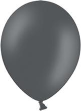 100 stk 13 cm - MEGAPACK - Mørk Grå Små Ballonger