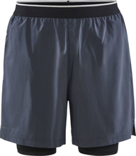 Craft Men's Adv Charge 2-In-1 Stretch Shorts Asphalt Treningsshorts XXL