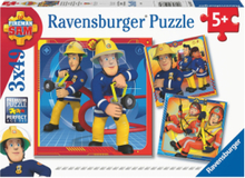 Fireman Sam To The Rescue! 3X49P Toys Puzzles And Games Puzzles Classic Puzzles Multi/patterned Ravensburger