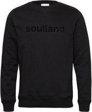 Willie Sweatshirt Sweat-shirt Genser Svart Soulland*Betinget Tilbud