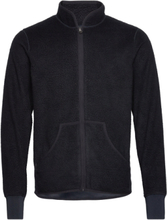 Fleece Jacket Sweat-shirts & Hoodies Fleeces & Midlayers Svart Bread & Boxers*Betinget Tilbud