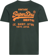 Neon Vl T Shirt Tops T-Kortærmet Skjorte Green Superdry
