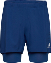 Odlo 2-In-1 Short Zeroweight 5 Inch Sport Shorts Sport Shorts Blue Odlo
